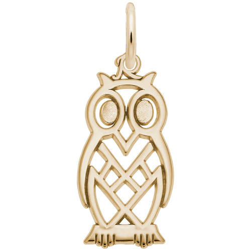 Flat Owl Rembrant Charm