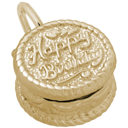 Happy Birthday Cake Rembrant Charm
