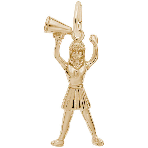 Cheerleader with Megaphone Rembrant Charm