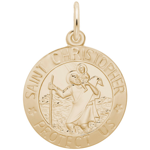 St. Christopher Disc Rembrant Charm