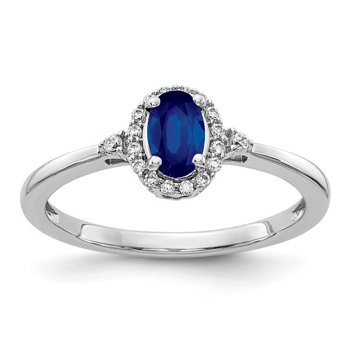 Oval Gemstone and Diamond Halo Ring sRM5756-EM-010-WA