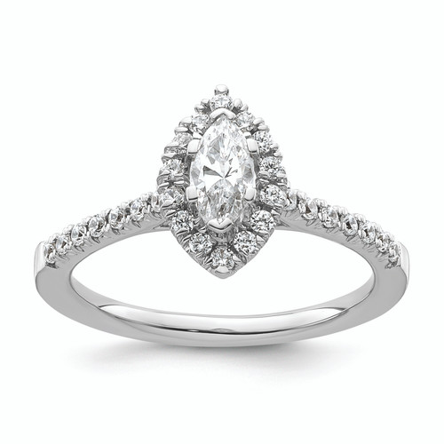 Marquise Halo Diamond Semi-mount Engagement Ring s