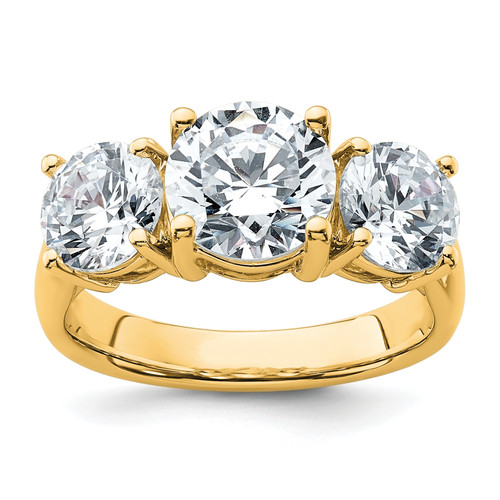 14ky True Origin Lab Grown Diamond 4ctw VS/SI DEF 3 Stone Ring RM11006-400-LD