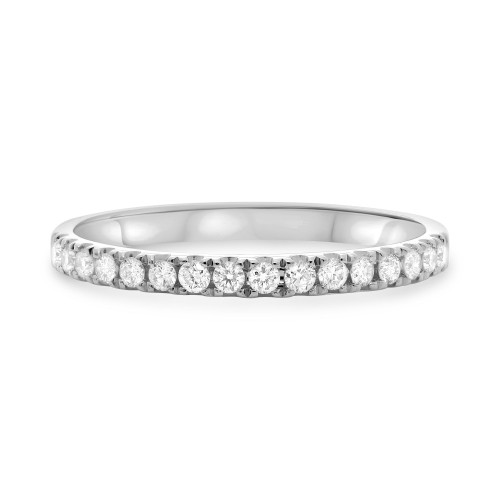 Stackable Round White Diamond Band in 14KT Gold mr743wb