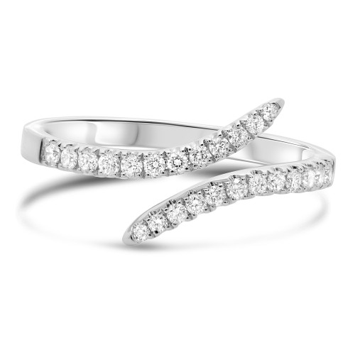 White Gold  Diamond Wrap Ring in 14KT Gold ur2087