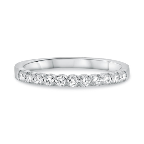 Fishtail White Diamond Pave Band in 14KT Gold kr1543w
