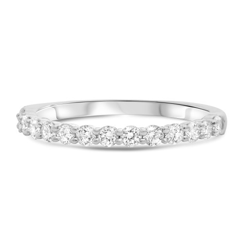 Shared Prong Round Diamond Band in 14KT Gold ur2096wb