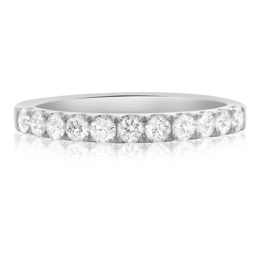 Classic Round Cut Diamond Band in 14KT Gold ur1772wb