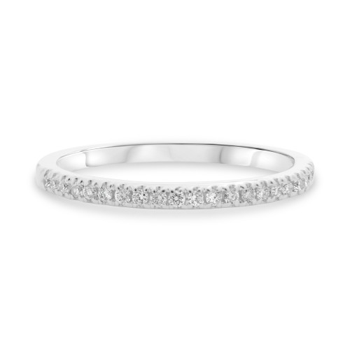 Stackable Fishtail Diamond Band
  RJ-MR744WB-1