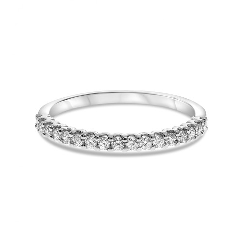 White Gold Halfway Diamond Band
  RJ-UR1908-H-0.25-W-6.5