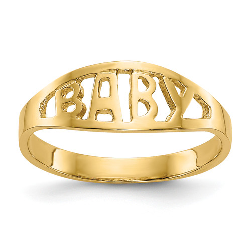 14KT Polished Baby Ring