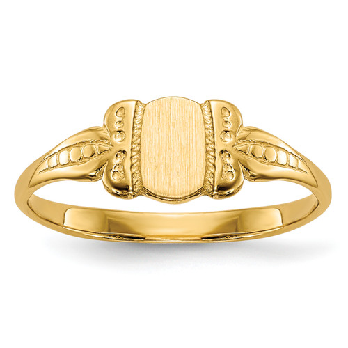 14KT Childs Signet Ring