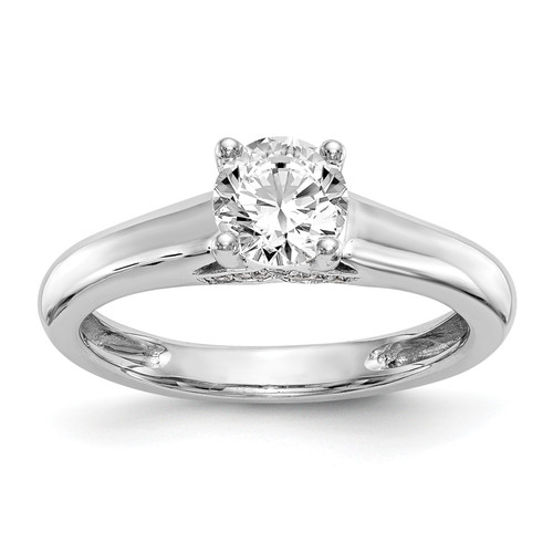 Diamond Solitaire Semi-Mount Engagement Rings