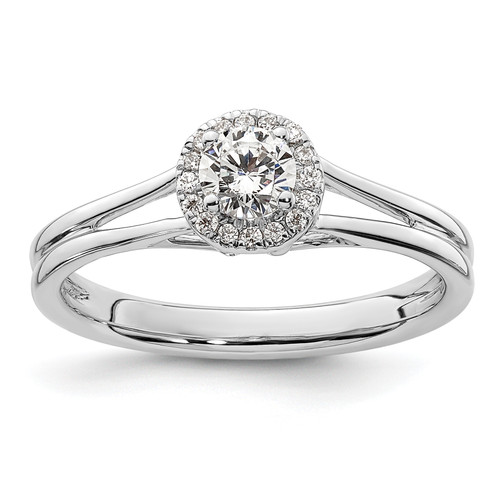 Halo Diamond Semi-mount Engagement Rings