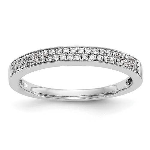 14KT White Gold Micro Pave 1/5 carat Complete Diamond Band