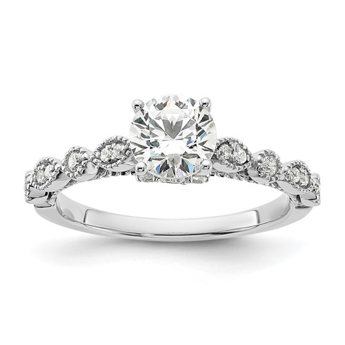 Vintage Semi-Mount Diamond Engagement Rings