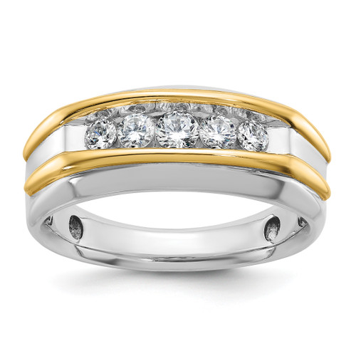 14KT Two-tone White and Yellow Gold Fancy Ring