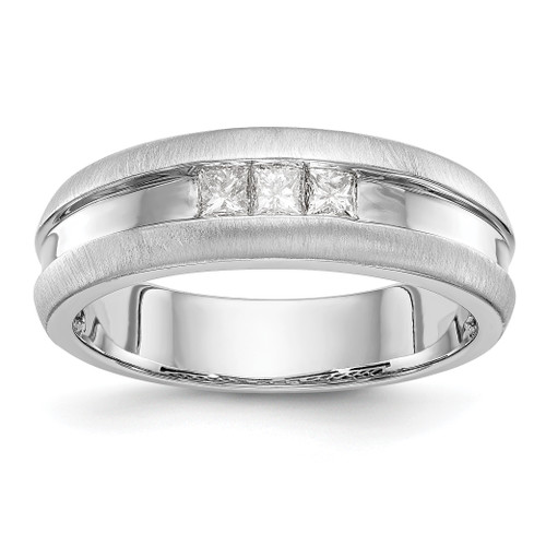 14KT White Gold 1/3 carat Diamond Complete Men's Channel Band