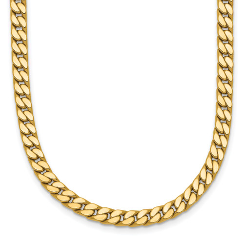 Leslie's 14K Polished Fancy Curb Link Necklace