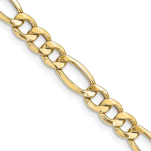 Leslie's 10k 8.5mm Semi-Solid Figaro Chain