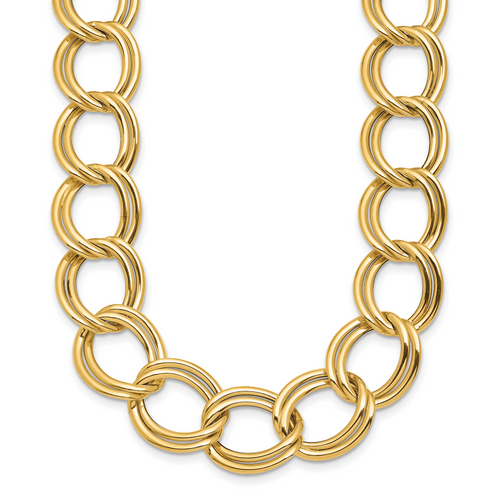 HERCO Gold 16mm Double Link Necklaces