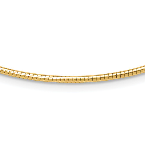 Leslie's 14K 2mm Round Omega Necklace