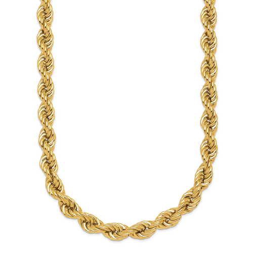 HERCO Gold Hollow Rope Chain Necklaces