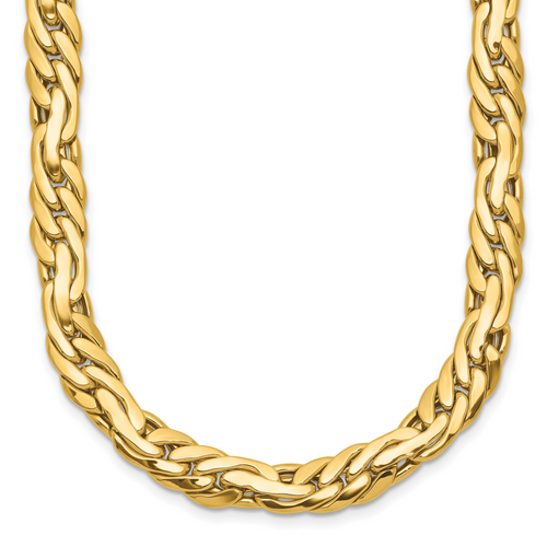 Leslie's 14K Polished 7.5mm Fancy Link Necklace