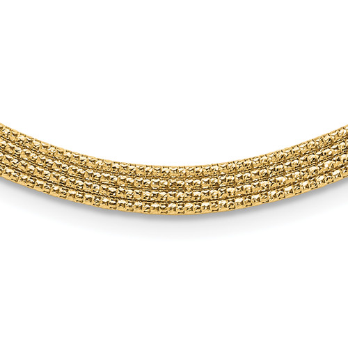 Leslie's 14K Woven Necklace