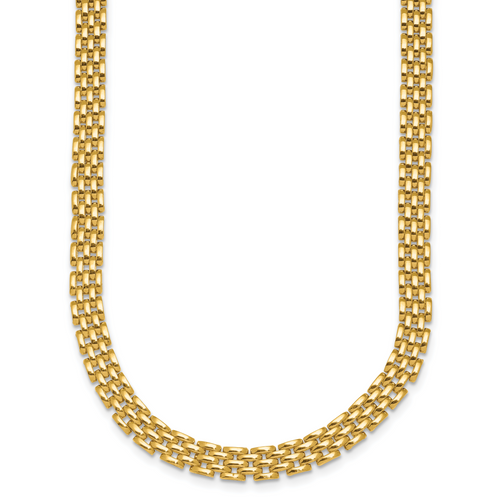 HERCO Gold 5 Row 6.3mm Pantera Necklaces