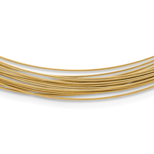 HERCO Gold 0.5mm 21 Strand Wire Necklaces