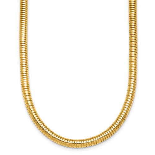 HERCO Gold 4.8mm Omega Style Necklaces