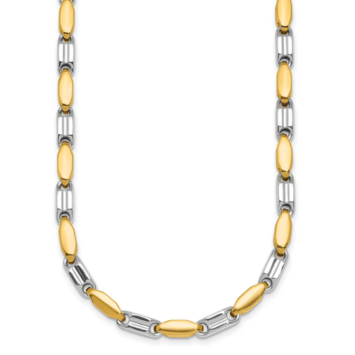 Herco 18K Two-tone Polished Fancy Link 20 inch Necklace