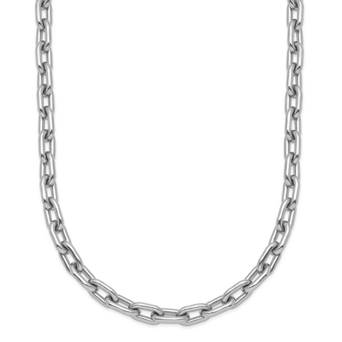 Herco Platinum Polished 4.7mm Solid Cable 30 inch Chain