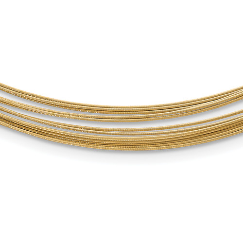 HERCO Gold 0.5mm 14 Strand Wire Necklaces