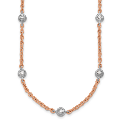 HERCO Gold Necklaces with 1.25 ctw Diamonds