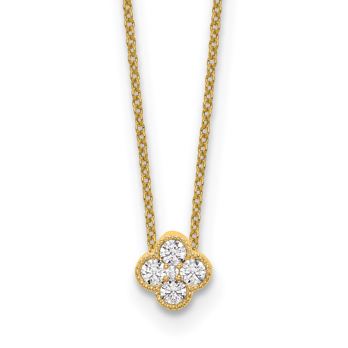 Lab Grown Diamond Bloom Pendant Necklaces