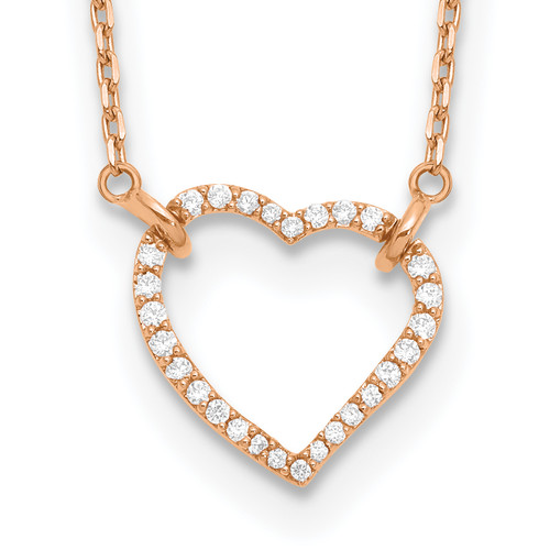 Diamond Heart Pendant Necklaces