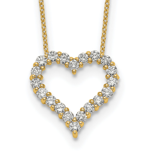 True Origin Lab Grown Diamond Heart Pendant Necklaces