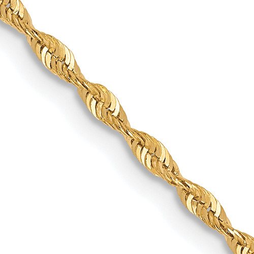 Diamond-Cut Lightweight Rope Chain