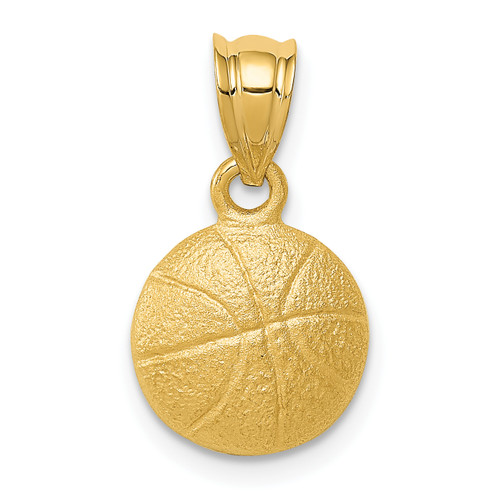 14K Gold  Basketball Charm