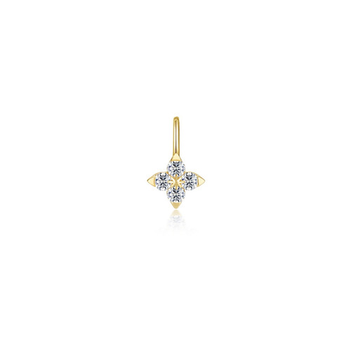 Lafonn Trillium Flower Charm Pendant