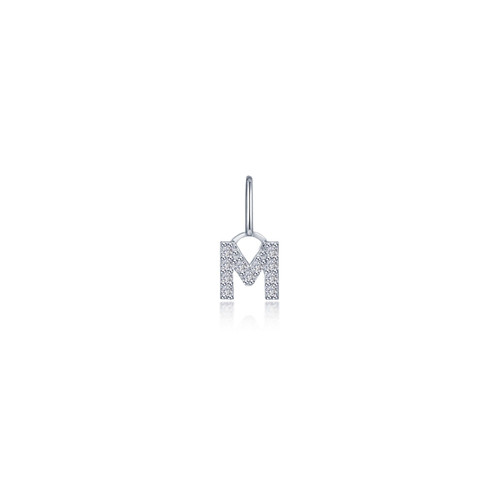 Lafonn Letter M Charm Pendant