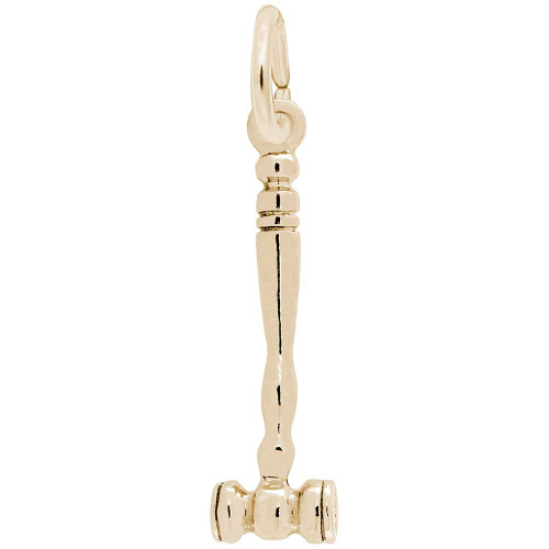 New Gavel Charm in Gold by Rembrant
