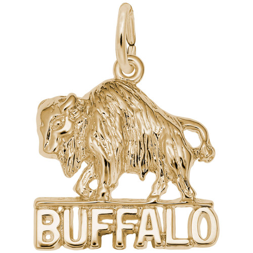 Buffalo Charm in Gold by Rembrant