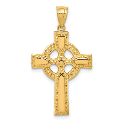 14KT Gold  Celtic Cross Pendant C1941