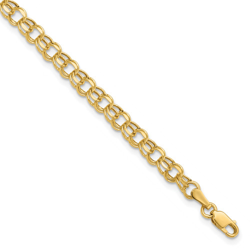 14KT Gold  Polished and Textured Circle Center Cross Pendant XR1938
