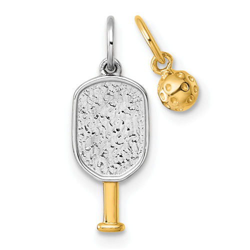 14KT Gold  White Gold Unicorn Charm WCH90