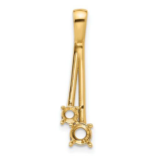 14KT Gold  Polished Om Symbol Pendant K6148