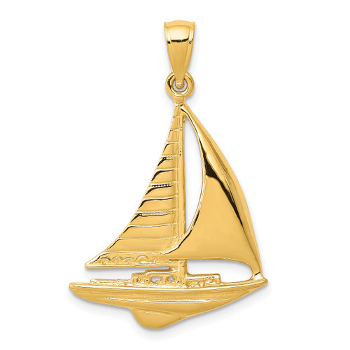 Leslie's 14KT Gold  Polished Fancy Dangle Pendant LF1801
